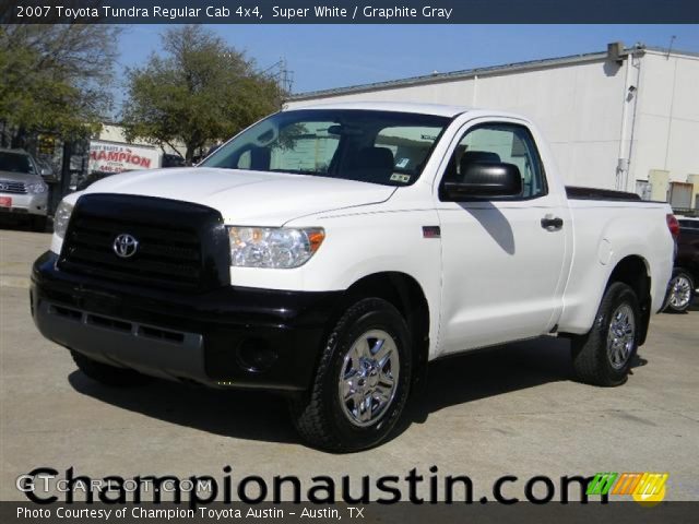 2007 Toyota Tundra Regular Cab 4x4 in Super White
