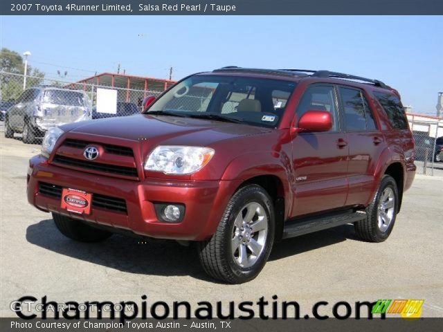 2007 Toyota 4Runner Limited in Salsa Red Pearl