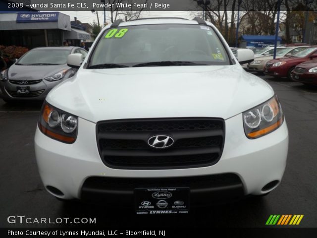 2008 Hyundai Santa Fe GLS in Powder White Pearl