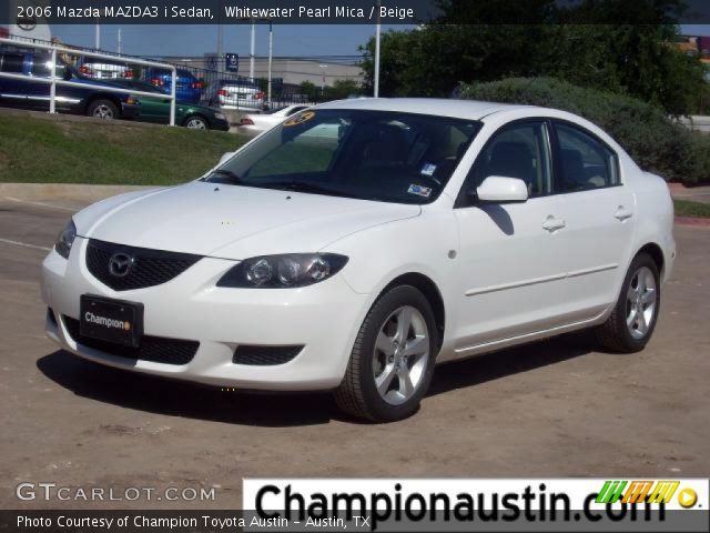 2006 Mazda MAZDA3 i Sedan in Whitewater Pearl Mica