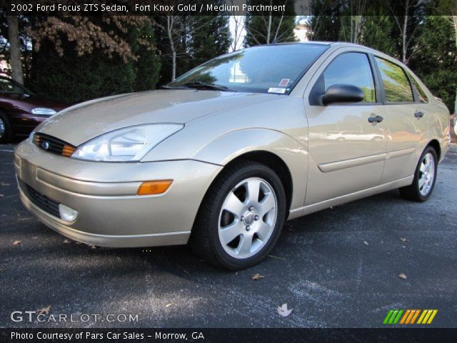 2002 Ford Focus ZTS Sedan in Fort Knox Gold