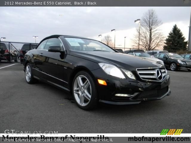 2012 Mercedes-Benz E 550 Cabriolet in Black