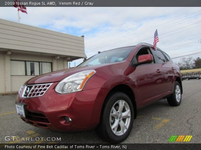 2009 Nissan Rogue SL AWD in Venom Red