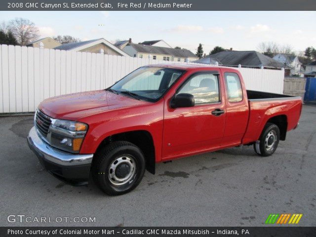 2008 GMC Canyon SL Extended Cab in Fire Red