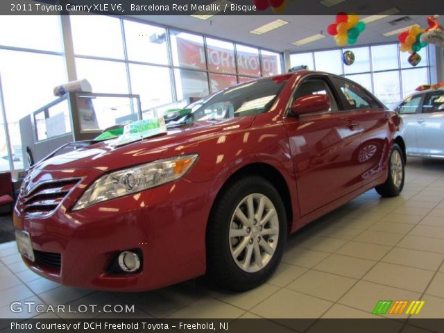 2011 Toyota Camry XLE V6 in Barcelona Red Metallic