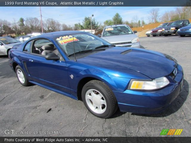 1999 Ford Mustang V6 Coupe in Atlantic Blue Metallic