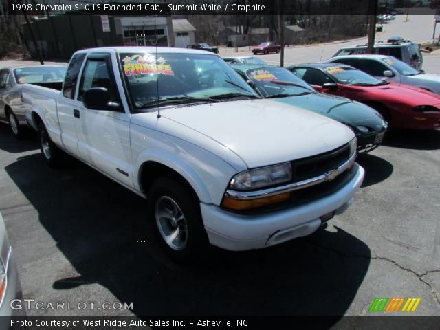 1998 Chevrolet S10 LS Extended Cab in Summit White