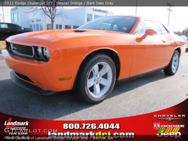 2012 Dodge Challenger SXT in Header Orange