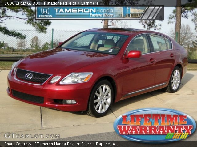2006 Lexus GS 300 in Matador Red Mica