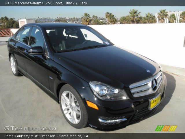 2012 Mercedes-Benz C 250 Sport in Black