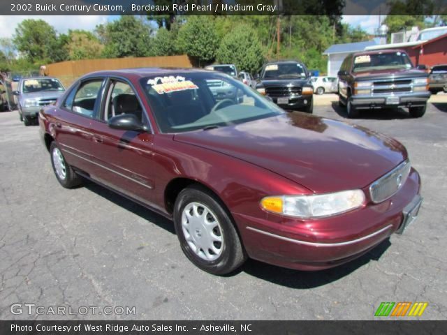 2002 Buick Century Custom in Bordeaux Red Pearl