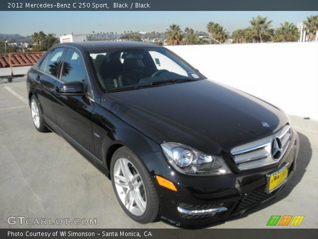 2012 Mercedes-Benz C 250 Sport in Black