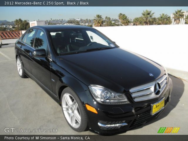 2012 Mercedes-Benz C 250 Sport in Black