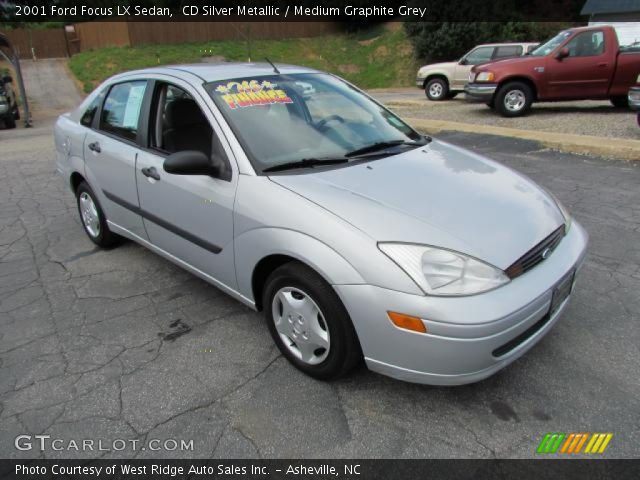 2001 Ford Focus LX Sedan in CD Silver Metallic