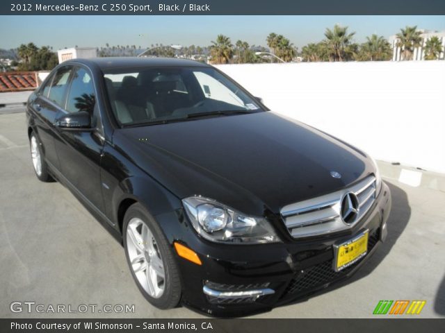 2012 Mercedes-Benz C 250 Sport in Black