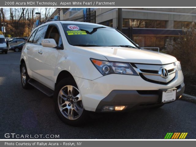 2008 Acura MDX Technology in Aspen White Pearl