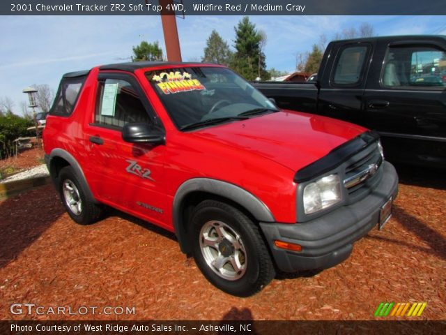 2001 Chevrolet Tracker ZR2 Soft Top 4WD in Wildfire Red