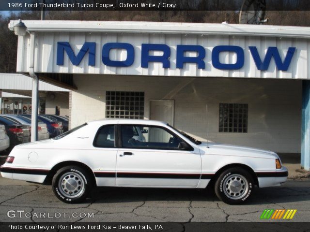 1986 Ford Thunderbird Turbo Coupe in Oxford White