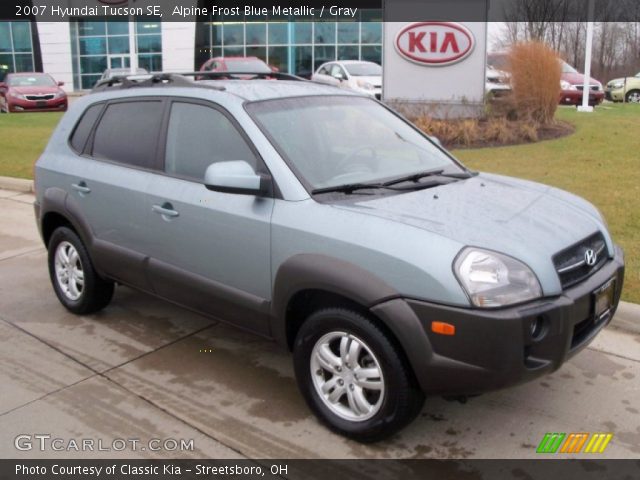 2007 Hyundai Tucson SE in Alpine Frost Blue Metallic