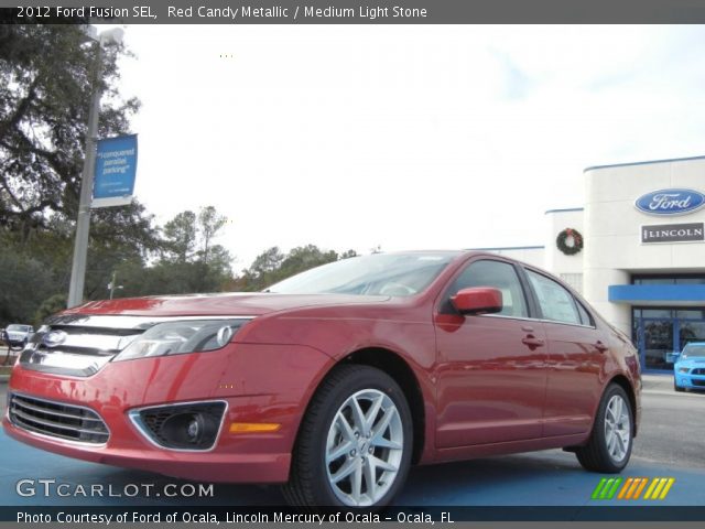 2012 Ford Fusion SEL in Red Candy Metallic