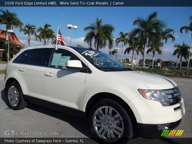 2008 Ford Edge Limited AWD in White Sand Tri-Coat Metallic