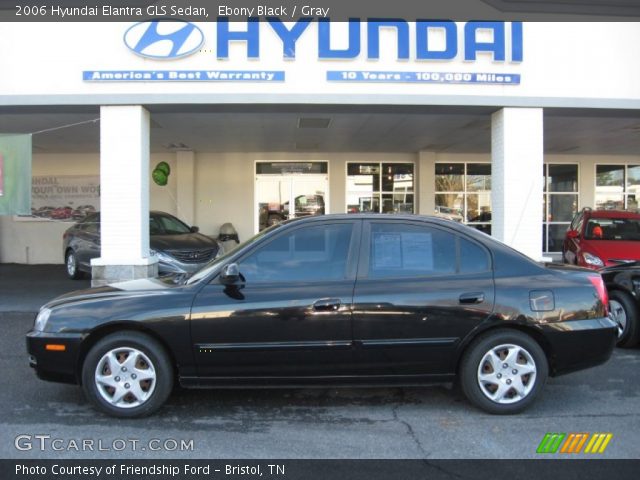 2006 Hyundai Elantra GLS Sedan in Ebony Black