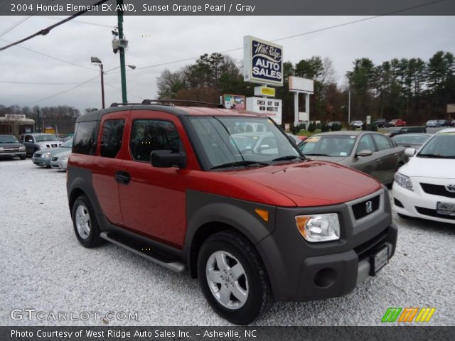 2004 Honda Element EX AWD in Sunset Orange Pearl