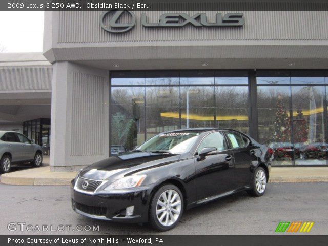 2009 Lexus IS 250 AWD in Obsidian Black
