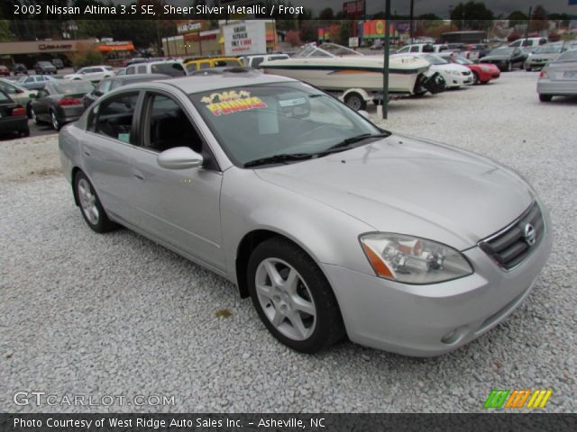 2003 Nissan Altima 3.5 SE in Sheer Silver Metallic