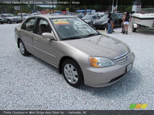 2002 Honda Civic EX Sedan in Titanium Metallic