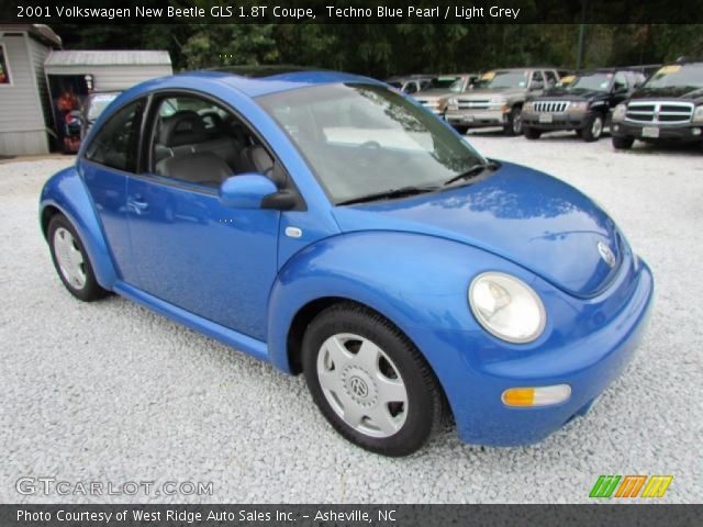 2001 Volkswagen New Beetle GLS 1.8T Coupe in Techno Blue Pearl
