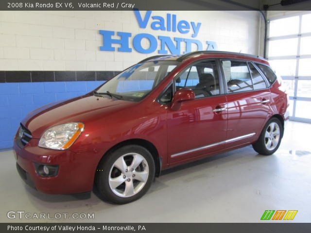 2008 Kia Rondo EX V6 in Volcanic Red
