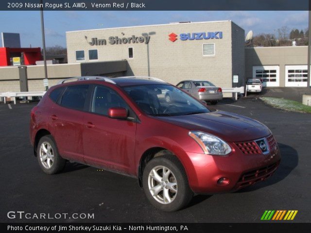 2009 Nissan Rogue SL AWD in Venom Red