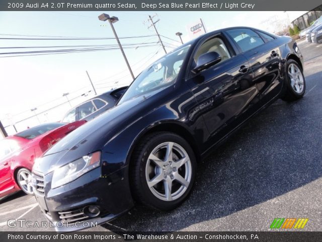 2009 Audi A4 2.0T Premium quattro Sedan in Deep Sea Blue Pearl Effect