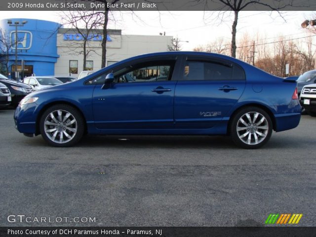 2009 Honda Civic Si Sedan in Dyno Blue Pearl