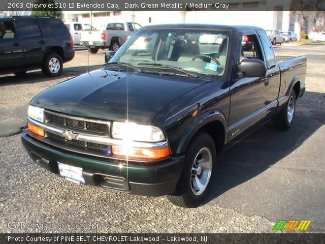 2003 Chevrolet S10 LS Extended Cab in Dark Green Metallic