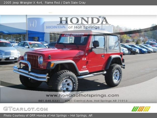 2005 Jeep Wrangler X 4x4 in Flame Red