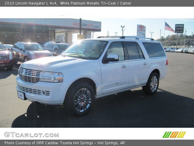2010 Lincoln Navigator L 4x4 in White Platinum Metallic Tri-Coat