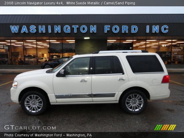 2008 Lincoln Navigator Luxury 4x4 in White Suede Metallic