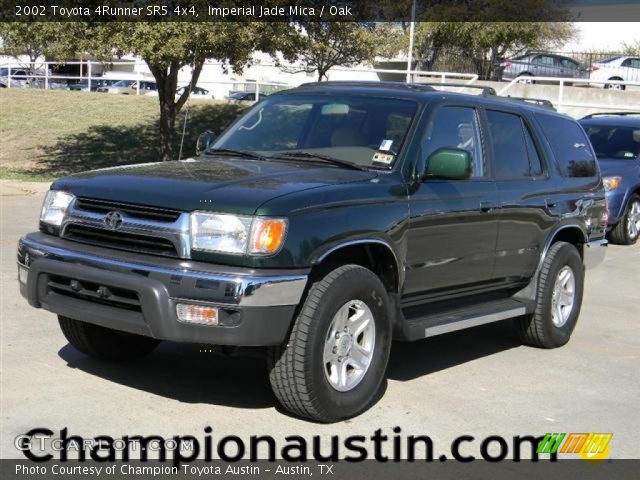 2002 Toyota 4Runner SR5 4x4 in Imperial Jade Mica