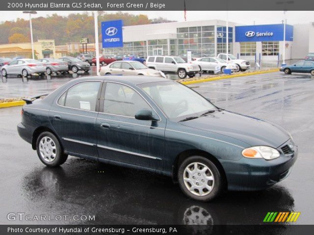 2000 Hyundai Elantra GLS Sedan in Forest Green