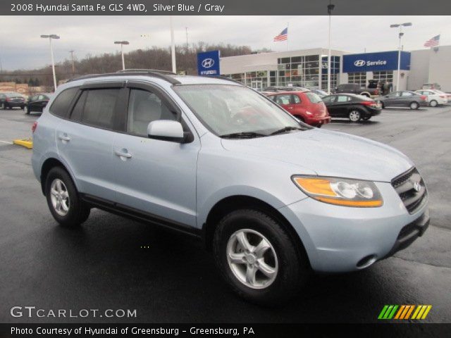 2008 Hyundai Santa Fe GLS 4WD in Silver Blue