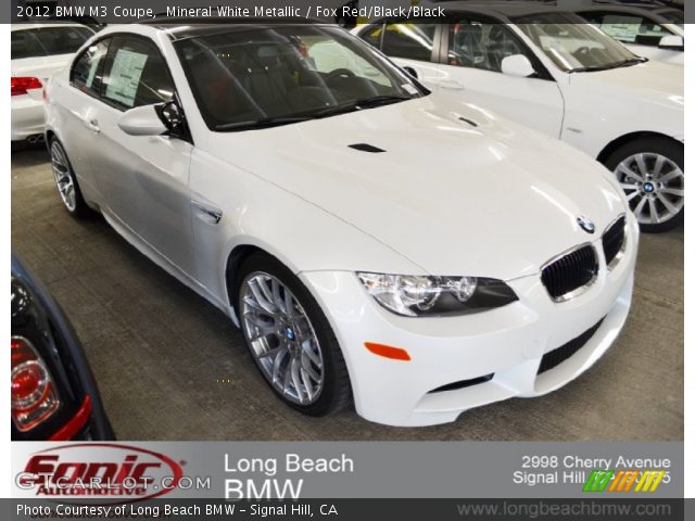 2012 BMW M3 Coupe in Mineral White Metallic