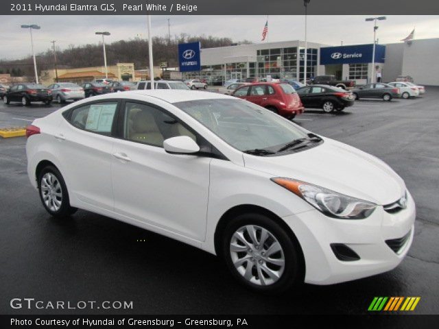 2011 Hyundai Elantra GLS in Pearl White