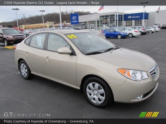 2008 Hyundai Elantra GLS Sedan in Laguna Sand Metallic