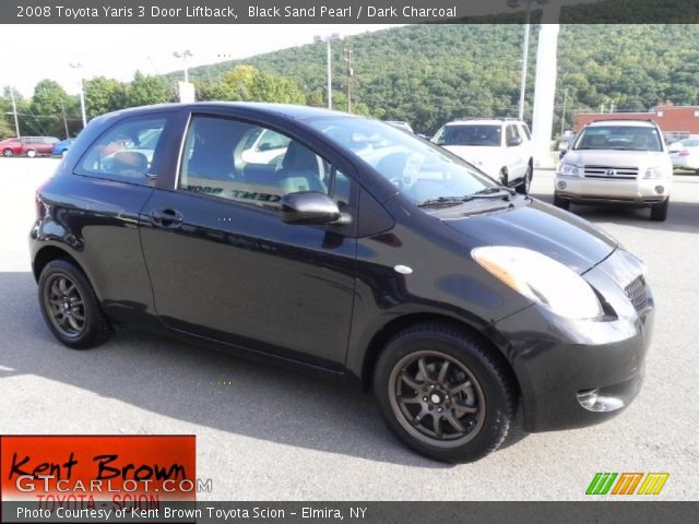 2008 Toyota Yaris 3 Door Liftback in Black Sand Pearl