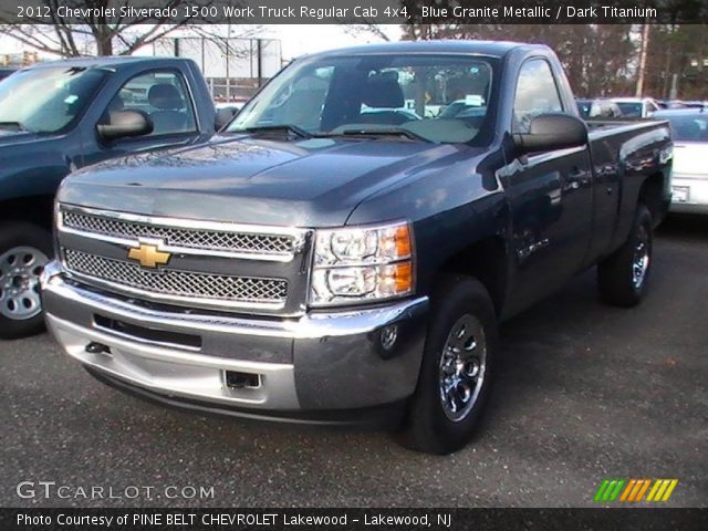 2012 Chevrolet Silverado 1500 Work Truck Regular Cab 4x4 in Blue Granite Metallic