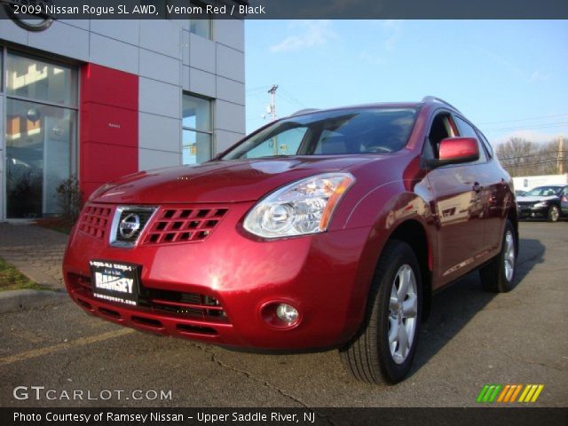 2009 Nissan Rogue SL AWD in Venom Red