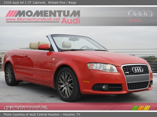 2009 Audi A4 2.0T Cabriolet in Brilliant Red