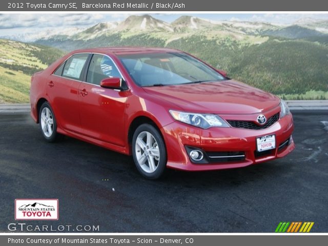 2012 Toyota Camry SE in Barcelona Red Metallic